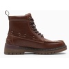 image:imageVepose Womens Moc Toe Ankle Combat Boots Lace Up Retro Low Heel BootiesBrown