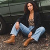 image:imageVepose Womens Moc Toe Ankle Combat Boots Lace Up Retro Low Heel BootiesCamel