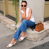 image:imageVepose Womens Square Open Toe Heeled Sandals Sculptural Low HeelsWhite