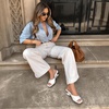 image:imageVepose Womens Square Open Toe Heeled Sandals Sculptural Low HeelsWhite