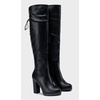 image:imageVepose Womens Suede Thigh High Tall Chunky Platform Over The Knee BootsBlack Pu