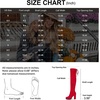 image:imageVepose Womens Suede Thigh High Tall Chunky Platform Over The Knee BootsRed