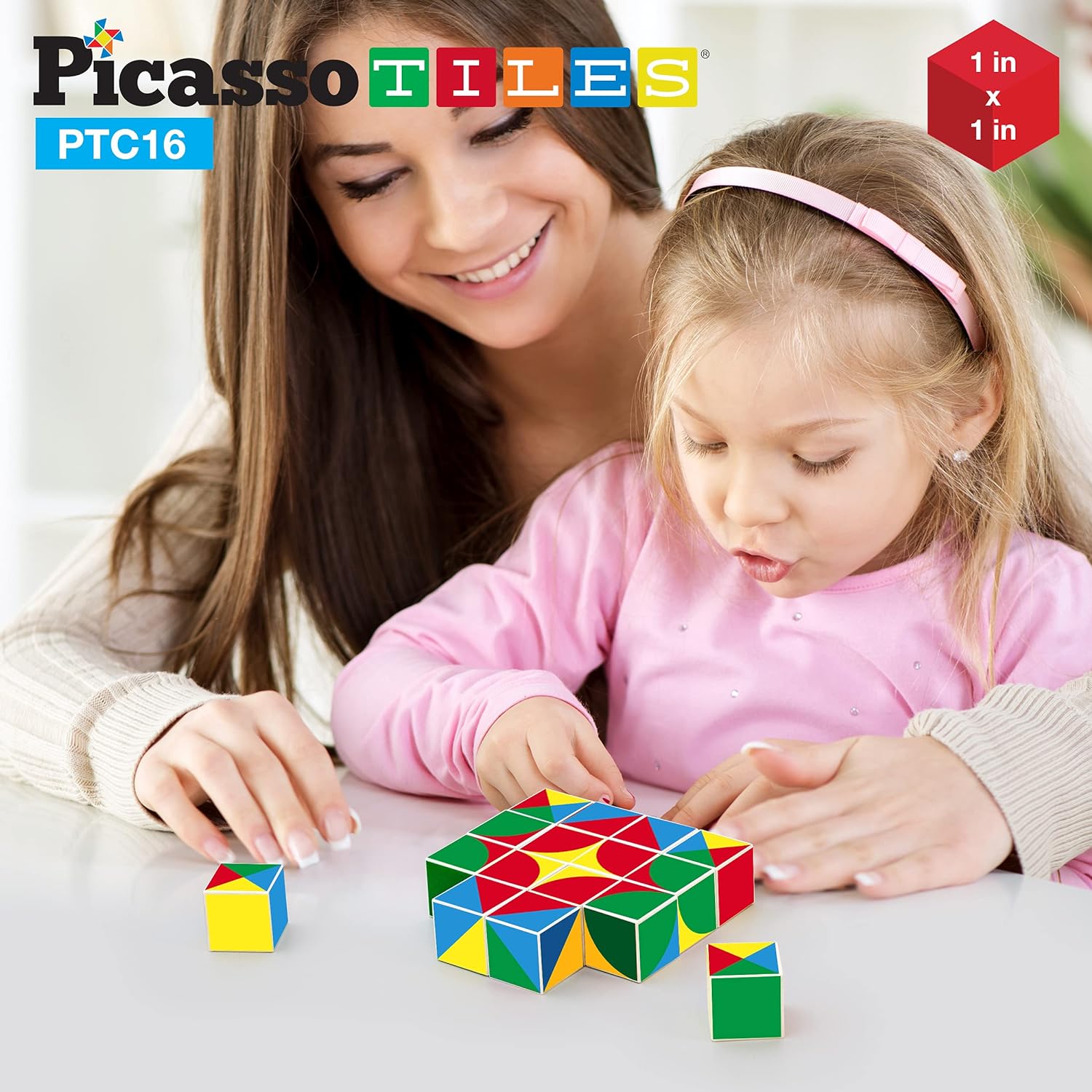 Picasso Cubes 20 pcs Magnetic Cube Puzzle 6in1 Vehicle Theme Pattern Magnet Brain Teaser Cubes Building Block 120 Pictures Toy Set Kids Ages 3  Up Preschool Children Promotes Problem PMC24Geo2 16PC