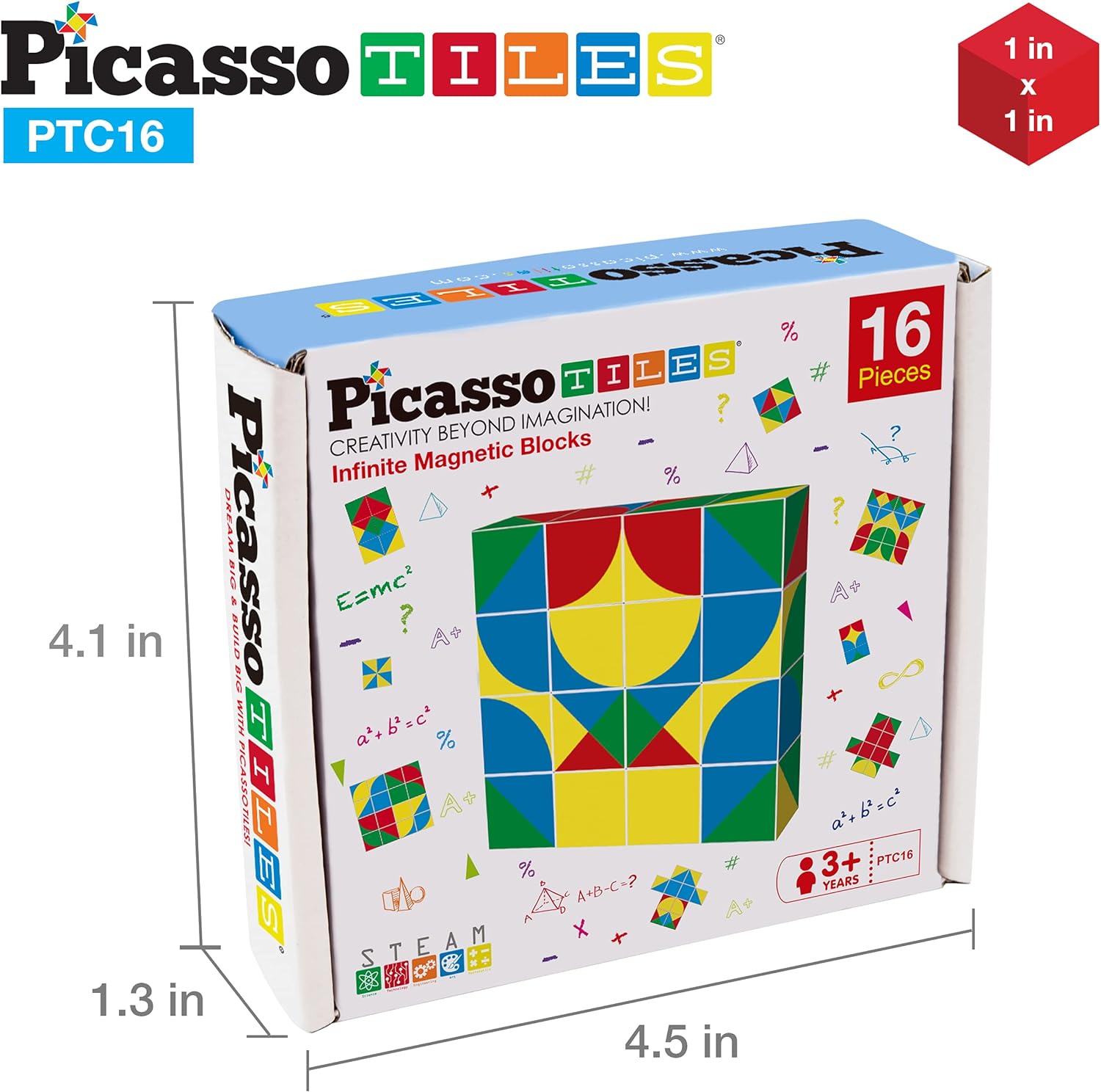 Picasso Cubes 20 pcs Magnetic Cube Puzzle 6in1 Vehicle Theme Pattern Magnet Brain Teaser Cubes Building Block 120 Pictures Toy Set Kids Ages 3  Up Preschool Children Promotes Problem PMC24Geo2 16PC
