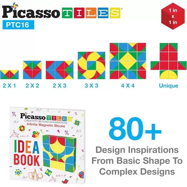 Picasso Cubes 20 pcs Magnetic Cube Puzzle 6in1 Vehicle Theme Pattern Magnet Brain Teaser Cubes Building Block 120 Pictures Toy Set Kids Ages 3  Up Preschool Children Promotes Problem PMC24Geo2 16PC