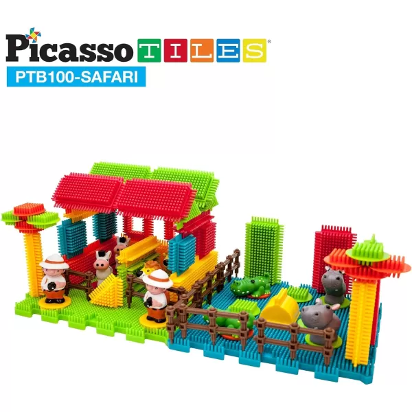 PicassoTiles Bristle Shape 3D Building Blocks Tiles FARMSAFARI Bristle Lock 3D BuildingLearning Playset STEM Toy Set Educational Kit Child Brain Development Preschool Kindergarten Toy for Age 3 amp UpPicassoTiles Bristle Shape 3D Building Blocks Tiles FARMSAFARI Bristle Lock 3D BuildingLearning Playset STEM Toy Set Educational Kit Child Brain Development Preschool Kindergarten Toy for Age 3 amp Up