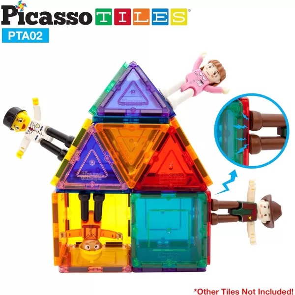 PicassoTiles Magnetic Brick and Tile Combo Set  Profession Figures 353pcs Magnetic Brick Tile and Magnetic Tile Action Figures 4pc Profession Character Action Figures Magnet Addon Pretend PlaysetPicassoTiles Magnetic Brick and Tile Combo Set  Profession Figures 353pcs Magnetic Brick Tile and Magnetic Tile Action Figures 4pc Profession Character Action Figures Magnet Addon Pretend Playset