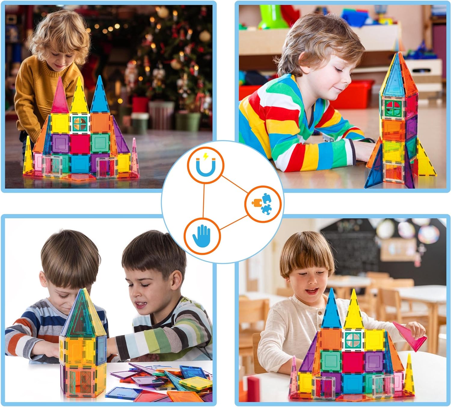 Magnetic Tile Rocket Set 36 Piece Construction Toy PicassoTiles Magnet Building Block Engineering STEM Learning Playset Child Brain Development Stacking Kit Window Door Playboard for All Ages 3 and UpMagnetic Tile Rocket Set 36 Piece Construction Toy PicassoTiles Magnet Building Block Engineering STEM Learning Playset Child Brain Development Stacking Kit Window Door Playboard for All Ages 3 and Up