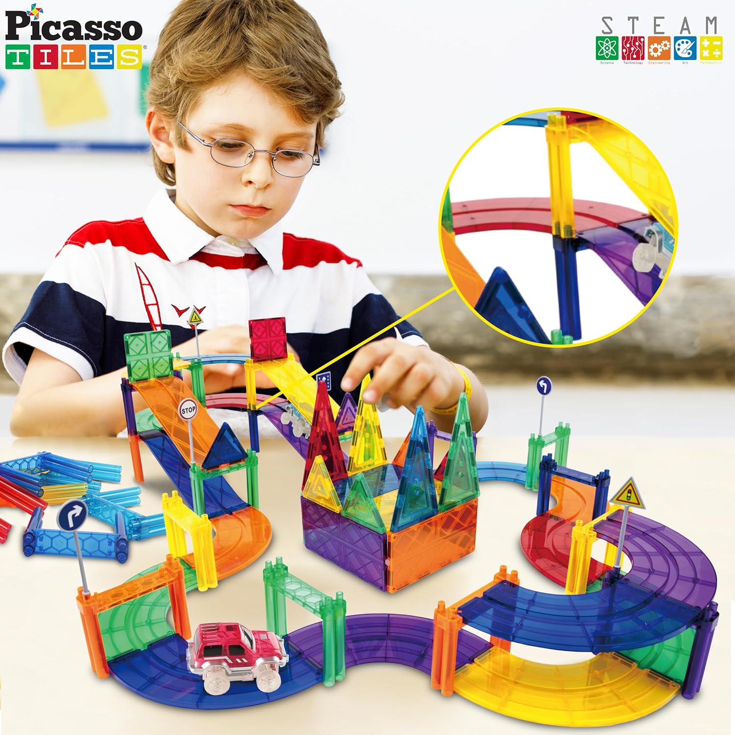 PicassoTiles 12 Piece Support Column Expansion Supporting Pack for Magnetic Race CarTrack Magnet Tile Building Block Construction Kit Education Toy Boys Girls STEM Puzzle Toy Kids Boy Girl Toddler 3PicassoTiles 12 Piece Support Column Expansion Supporting Pack for Magnetic Race CarTrack Magnet Tile Building Block Construction Kit Education Toy Boys Girls STEM Puzzle Toy Kids Boy Girl Toddler 3