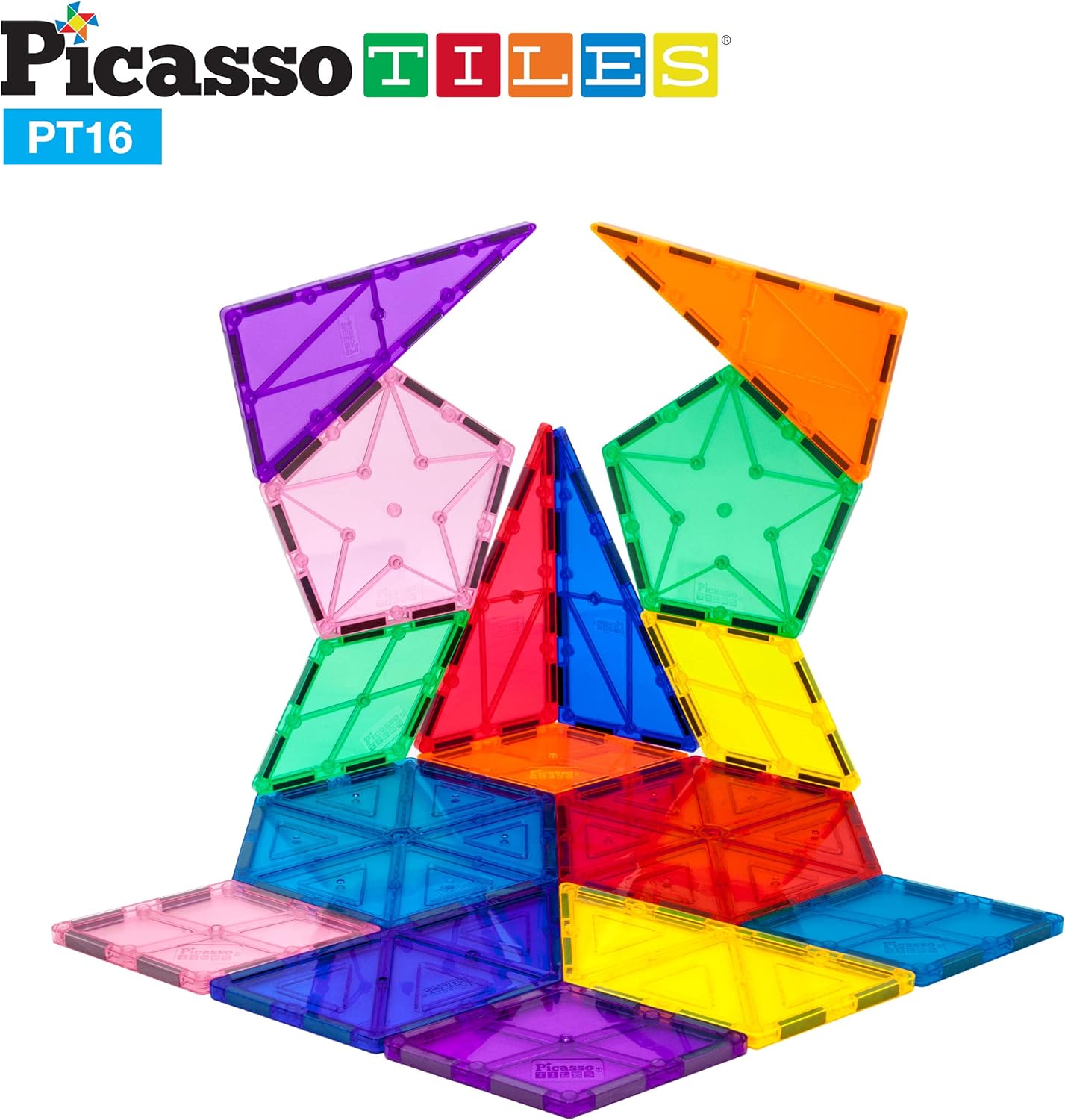 PicassoTiles 16pc Magnetic Tile  Magnetic Brick and Tile Combo Set Magnetic Building Block Set Geometry Shape 353pc Magnetic Brick Tile and Magnetic Tile Action Figures Kids STEM Learning ToysPicassoTiles 16pc Magnetic Tile  Magnetic Brick and Tile Combo Set Magnetic Building Block Set Geometry Shape 353pc Magnetic Brick Tile and Magnetic Tile Action Figures Kids STEM Learning Toys