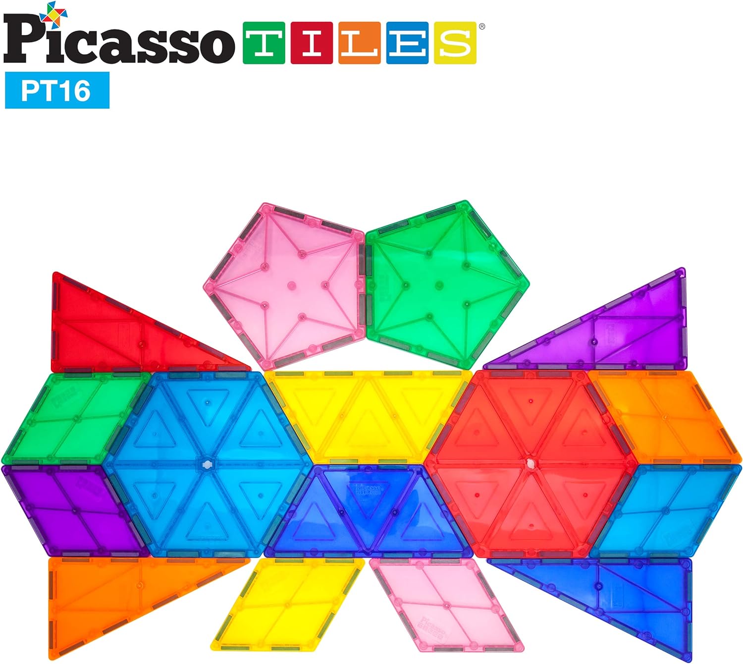 PicassoTiles 16pc Magnetic Tile  Magnetic Brick and Tile Combo Set Magnetic Building Block Set Geometry Shape 353pc Magnetic Brick Tile and Magnetic Tile Action Figures Kids STEM Learning ToysPicassoTiles 16pc Magnetic Tile  Magnetic Brick and Tile Combo Set Magnetic Building Block Set Geometry Shape 353pc Magnetic Brick Tile and Magnetic Tile Action Figures Kids STEM Learning Toys