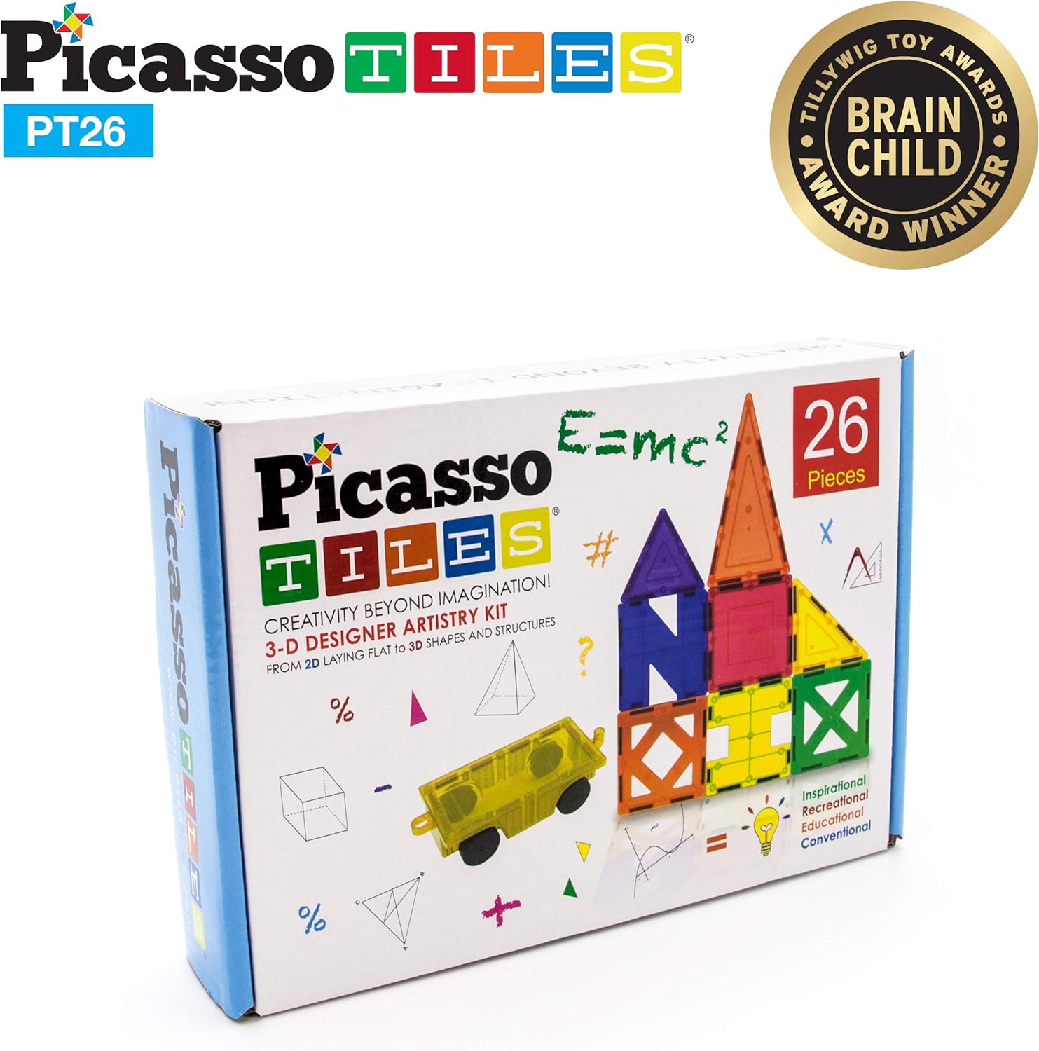 PicassoTiles 40pcs Magnetic Tile Clipin Window and Door Expansion Set Magnetic Block Addons Magnet Building Construction Toys STEM Education Learning Stacking Block Toddler Boys amp Girls26PC