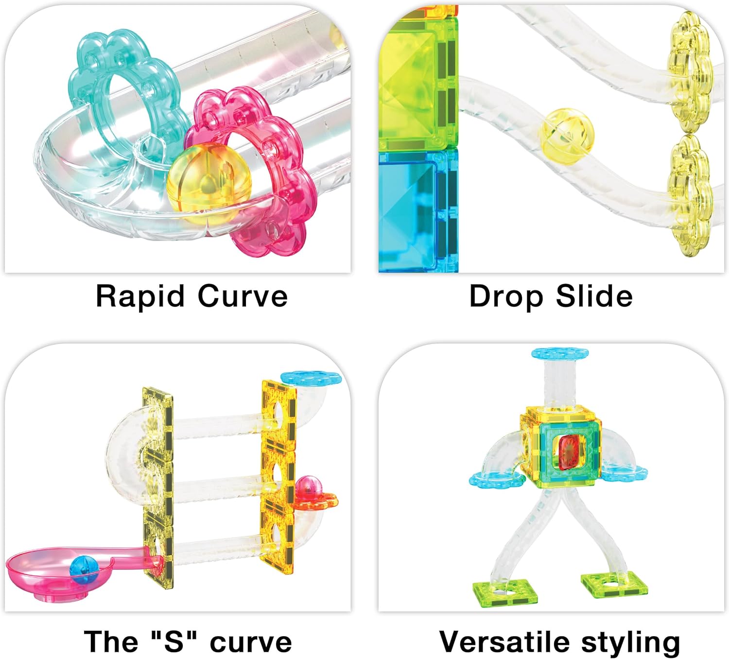 PicassoTiles 60 pc Magnet Tiles Building Block Travel Size Magnetic Marble Run Construction Toy Set Mini Diamond Marble RaceTrack Building Blocks Playset Education STEM Learning Kit Boy Girl 3 PTMG60PicassoTiles 60 pc Magnet Tiles Building Block Travel Size Magnetic Marble Run Construction Toy Set Mini Diamond Marble RaceTrack Building Blocks Playset Education STEM Learning Kit Boy Girl 3 PTMG60