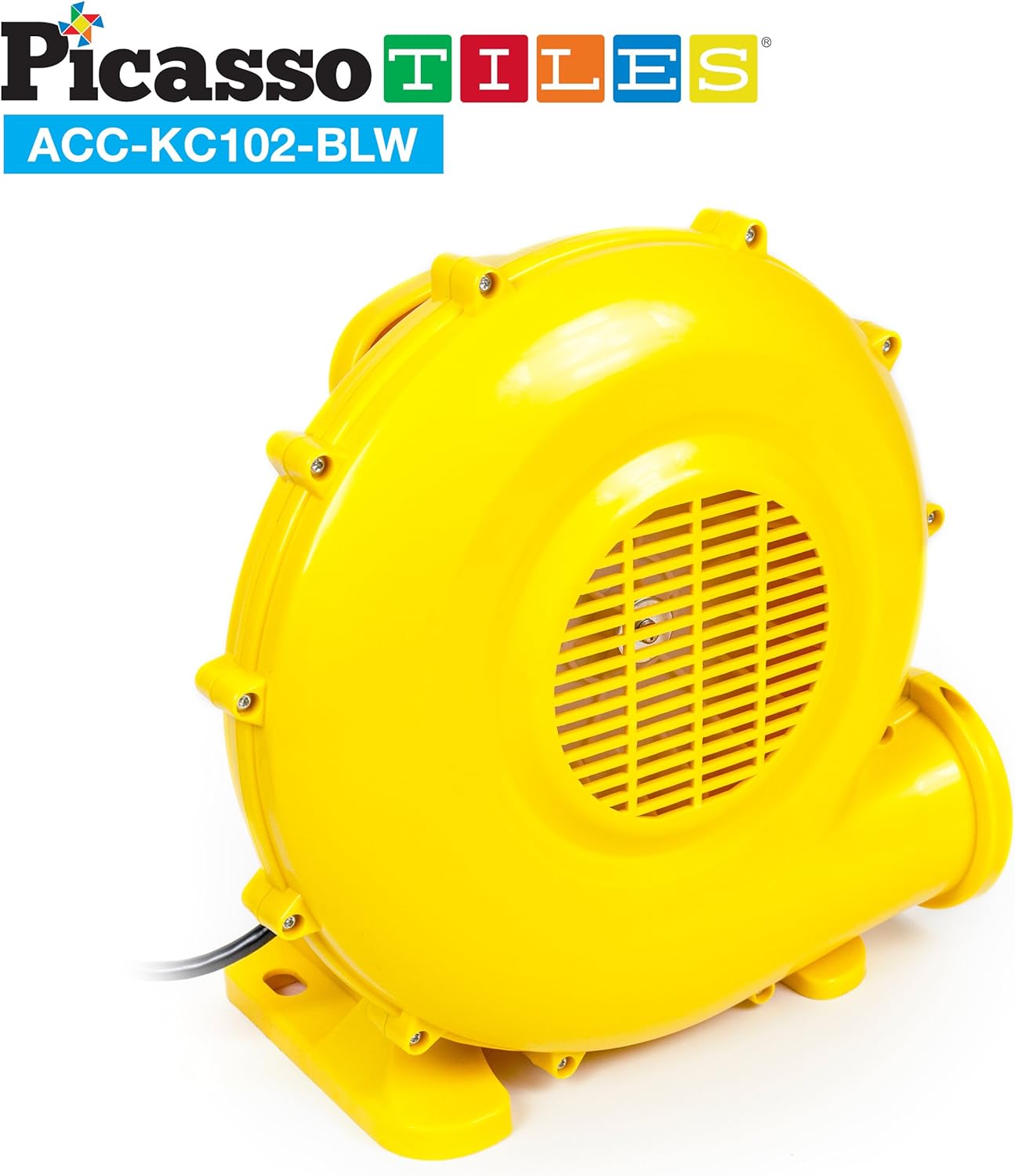 PicassoTiles ETL Certified Inflatable Bounce House Bouncy Castle 580 Watt Air Blower Pump Fan w 25ft Cable Length UL Certified GFCI Plug TopMounted Handle amp 4 Stakes for Bouncing House Jump SlidePicassoTiles ETL Certified Inflatable Bounce House Bouncy Castle 580 Watt Air Blower Pump Fan w 25ft Cable Length UL Certified GFCI Plug TopMounted Handle amp 4 Stakes for Bouncing House Jump Slide