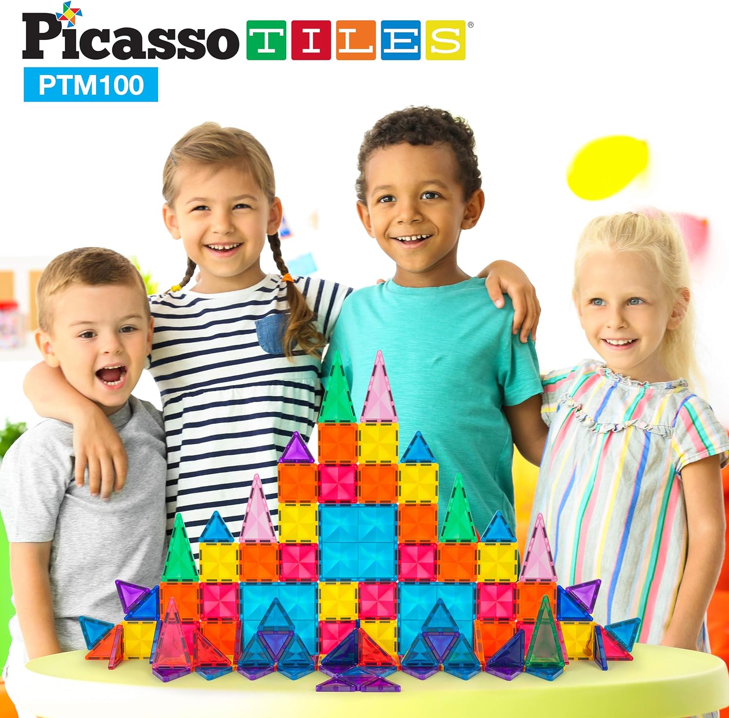PicassoTiles Mega Building Bundle 100PC Magnet Tiles  100PC Mini Diamond Construction Blocks STEAM Learning amp Educational Sensory Playset for Preschool amp Kindergarten Kids A Classroom Must HavePicassoTiles Mega Building Bundle 100PC Magnet Tiles  100PC Mini Diamond Construction Blocks STEAM Learning amp Educational Sensory Playset for Preschool amp Kindergarten Kids A Classroom Must Have