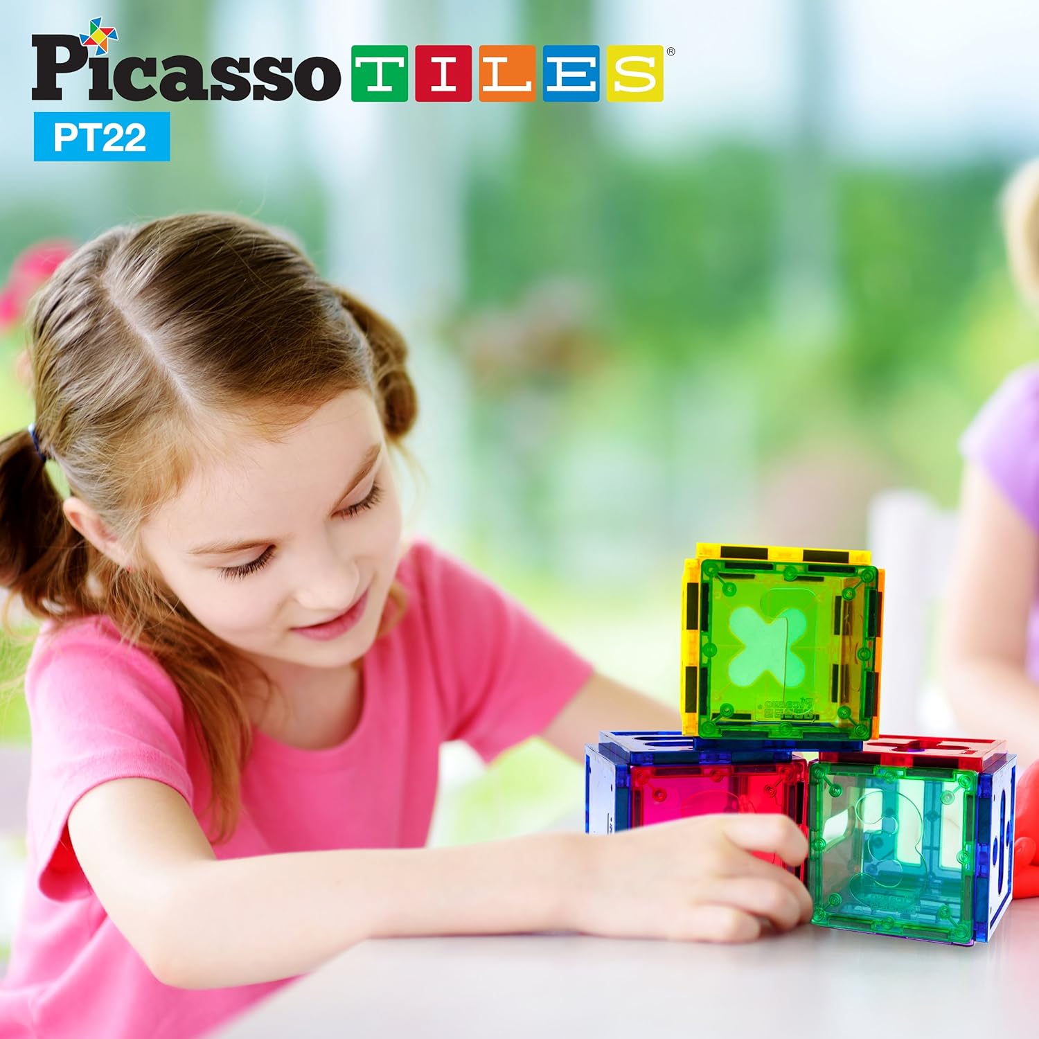 PicassoTiles PT22 Magnetic Building Blocks 22pc Numerical Magnet Tiles Educational Kit Toy Set 3D Clear Color Stacking Block STEM Playboard Novelty Game wNumbers Roman Numerals and Math SymbolsPicassoTiles PT22 Magnetic Building Blocks 22pc Numerical Magnet Tiles Educational Kit Toy Set 3D Clear Color Stacking Block STEM Playboard Novelty Game wNumbers Roman Numerals and Math Symbols