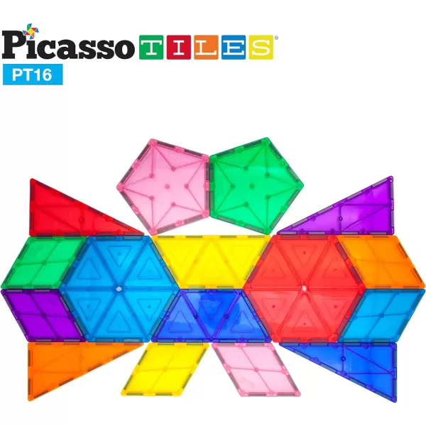 PicassoTiles 16pc Magnetic Tile  Magnetic Brick and Tile Combo Set Magnetic Building Block Set Geometry Shape 353pc Magnetic Brick Tile and Magnetic Tile Action Figures Kids STEM Learning ToysPicassoTiles 16pc Magnetic Tile  Magnetic Brick and Tile Combo Set Magnetic Building Block Set Geometry Shape 353pc Magnetic Brick Tile and Magnetic Tile Action Figures Kids STEM Learning Toys