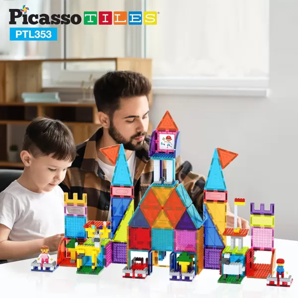 PicassoTiles 180pc Magnetic Tile  Magnetic Brick and Tile Combo Set Deluxe Construction Magnet Building Tiles 353pc Magnetic Brick Tile and Magnetic Tile Action Figures Kids STEM Learning ToysPicassoTiles 180pc Magnetic Tile  Magnetic Brick and Tile Combo Set Deluxe Construction Magnet Building Tiles 353pc Magnetic Brick Tile and Magnetic Tile Action Figures Kids STEM Learning Toys