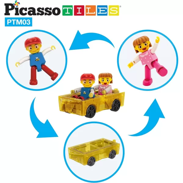 PicassoTiles 30pcs Magnetic Mini Diamond  Mini Tiles Car Truck Travel Size OnTheGo Magnet Construction Toy STEM Learning Kit Playset Mini Magnetic Tiles Expansion Car Truck Construction SetPicassoTiles 30pcs Magnetic Mini Diamond  Mini Tiles Car Truck Travel Size OnTheGo Magnet Construction Toy STEM Learning Kit Playset Mini Magnetic Tiles Expansion Car Truck Construction Set
