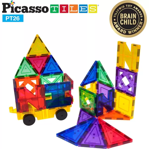 PicassoTiles 40pcs Magnetic Tile Clipin Window and Door Expansion Set Magnetic Block Addons Magnet Building Construction Toys STEM Education Learning Stacking Block Toddler Boys amp Girls26PC