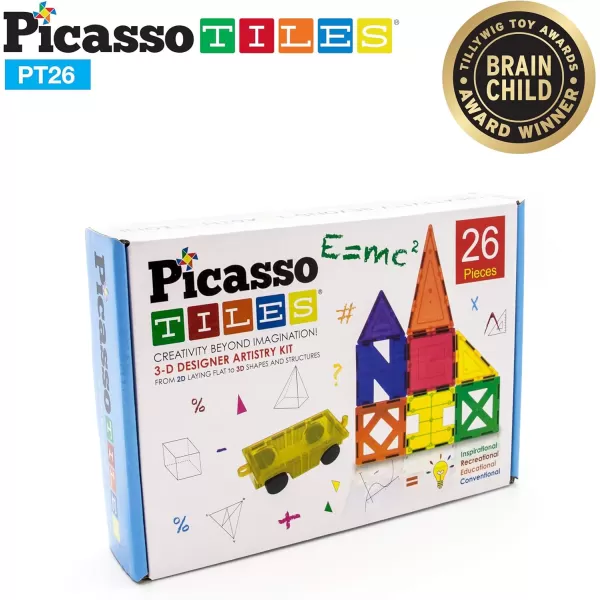 PicassoTiles 40pcs Magnetic Tile Clipin Window and Door Expansion Set Magnetic Block Addons Magnet Building Construction Toys STEM Education Learning Stacking Block Toddler Boys amp Girls26PC