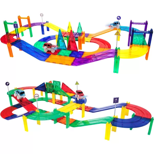 PicassoTiles 50 Piece Race Car Track Building Block Educational Toy Set Magnetic Tiles Magnet DIY Playset 2 Light Up STEM Learning Construction Kit HandEye Coordination Fine Motor Skill TrainingPicassoTiles 50 Piece Race Car Track Building Block Educational Toy Set Magnetic Tiles Magnet DIY Playset 2 Light Up STEM Learning Construction Kit HandEye Coordination Fine Motor Skill Training
