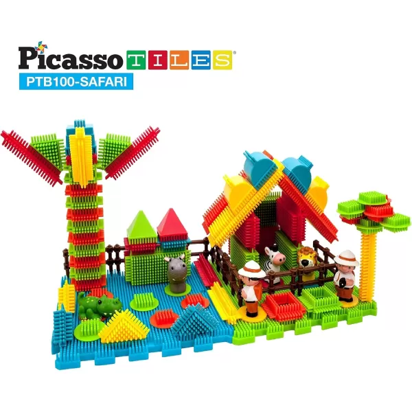 PicassoTiles Bristle Lock Block STEM Building Tiles 100pcs151pcs Safari Theme Truck Theme Bristle Lock Block wAnimal Figures STEM Building Tiles Learning Playset STEM Toy Set Educational KitPicassoTiles Bristle Lock Block STEM Building Tiles 100pcs151pcs Safari Theme Truck Theme Bristle Lock Block wAnimal Figures STEM Building Tiles Learning Playset STEM Toy Set Educational Kit