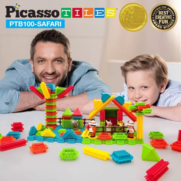 PicassoTiles Bristle Lock Building Blocks Hedgehog  Safari Theme 41pc Learning Playset None Magnetic STEM STEAM Educational Kit wIdeaBook Educational Kit Child Brain Development PreschoolPicassoTiles Bristle Lock Building Blocks Hedgehog  Safari Theme 41pc Learning Playset None Magnetic STEM STEAM Educational Kit wIdeaBook Educational Kit Child Brain Development Preschool