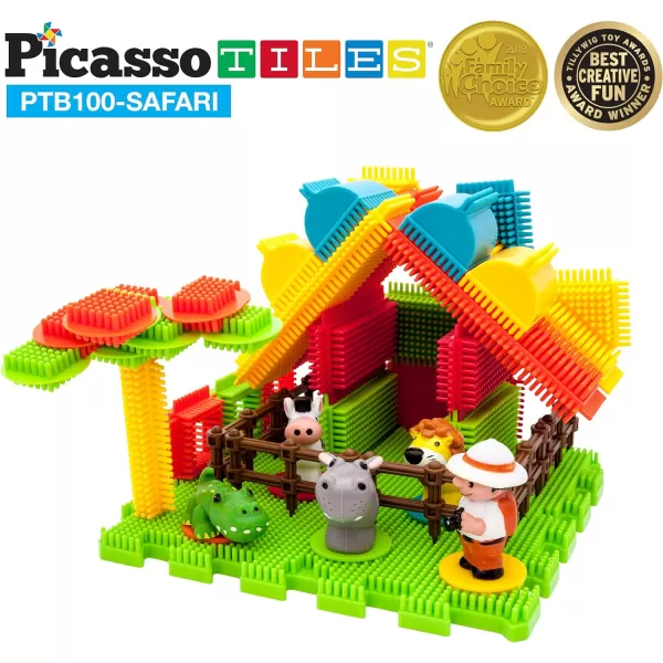 PicassoTiles Bristle Lock Building Blocks Hedgehog  Safari Theme 41pc Learning Playset None Magnetic STEM STEAM Educational Kit wIdeaBook Educational Kit Child Brain Development PreschoolPicassoTiles Bristle Lock Building Blocks Hedgehog  Safari Theme 41pc Learning Playset None Magnetic STEM STEAM Educational Kit wIdeaBook Educational Kit Child Brain Development Preschool
