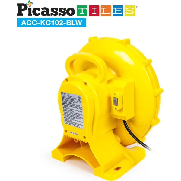PicassoTiles ETL Certified Inflatable Bounce House Bouncy Castle 580 Watt Air Blower Pump Fan w 25ft Cable Length UL Certified GFCI Plug TopMounted Handle amp 4 Stakes for Bouncing House Jump SlidePicassoTiles ETL Certified Inflatable Bounce House Bouncy Castle 580 Watt Air Blower Pump Fan w 25ft Cable Length UL Certified GFCI Plug TopMounted Handle amp 4 Stakes for Bouncing House Jump Slide