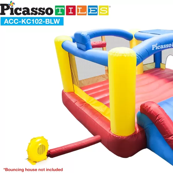 PicassoTiles ETL Certified Inflatable Bounce House Bouncy Castle 580 Watt Air Blower Pump Fan w 25ft Cable Length UL Certified GFCI Plug TopMounted Handle amp 4 Stakes for Bouncing House Jump SlidePicassoTiles ETL Certified Inflatable Bounce House Bouncy Castle 580 Watt Air Blower Pump Fan w 25ft Cable Length UL Certified GFCI Plug TopMounted Handle amp 4 Stakes for Bouncing House Jump Slide