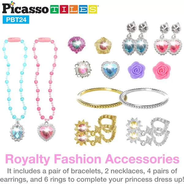 PicassoTiles Kids 24 Piece Fairytale Royal Princess Dress Up Pretend Play Tiara Jewelry Boutique Shoes amp Fashion Accessories Toy Collection for Girls Children Ages 5 STEM Creative Imagination ToysPicassoTiles Kids 24 Piece Fairytale Royal Princess Dress Up Pretend Play Tiara Jewelry Boutique Shoes amp Fashion Accessories Toy Collection for Girls Children Ages 5 STEM Creative Imagination Toys