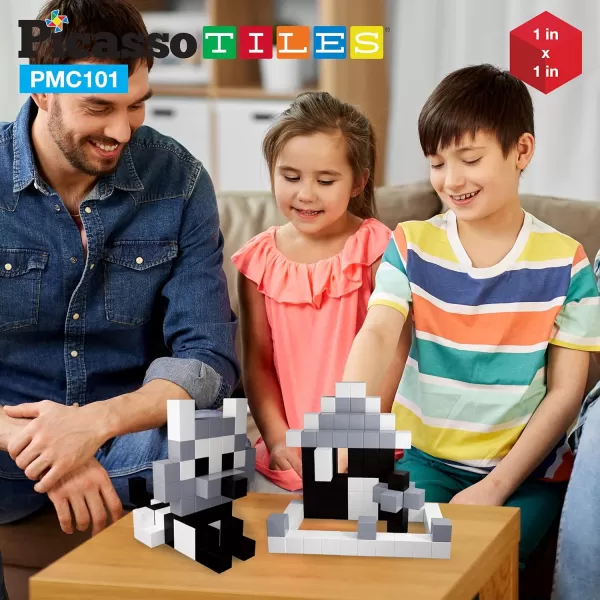 PicassoTiles Magnetic Puzzle Cube Black and White  102pc  103pc 1 102pcs 103pcs Mix amp Match Cubes Sensory Toys STEAM Education Learning Building Block Construction Set Free Ideabook with 53 IdeasPicassoTiles Magnetic Puzzle Cube Black and White  102pc  103pc 1 102pcs 103pcs Mix amp Match Cubes Sensory Toys STEAM Education Learning Building Block Construction Set Free Ideabook with 53 Ideas