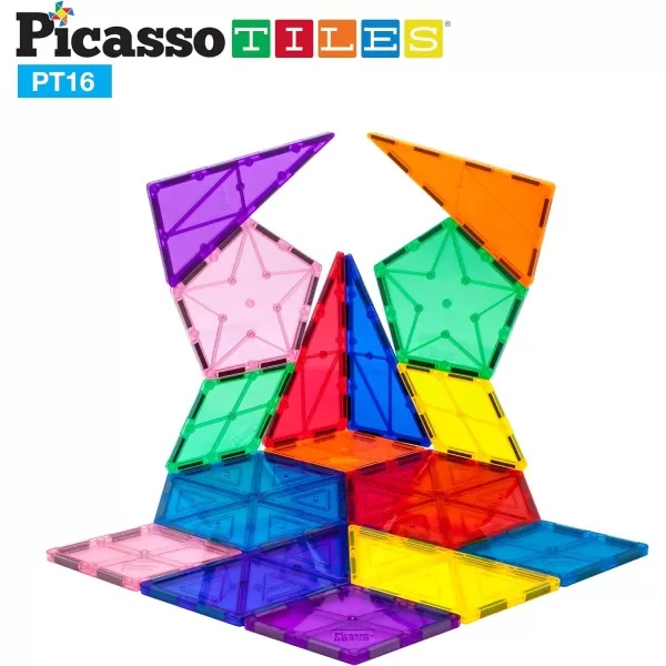 PicassoTiles Magnetic Tile 16pc  100pc  4 Family Action Figures Magnetic Building Block Set Geometry Shape Magnetic 3D Building Blocks Playboards Expansion Pack Addon STEM Toys Pretend PlaysetPicassoTiles Magnetic Tile 16pc  100pc  4 Family Action Figures Magnetic Building Block Set Geometry Shape Magnetic 3D Building Blocks Playboards Expansion Pack Addon STEM Toys Pretend Playset