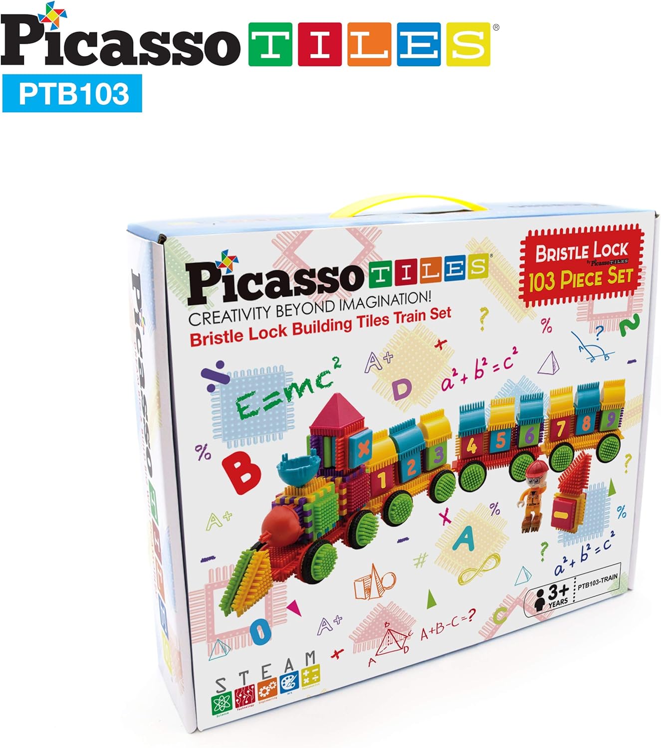 Picasso Toys PTB103 Alphabet amp Numerical Train 103pc Hedgehog Block Shape Blocks Building Tiles Set Construction Learning Toy Stacking Educational Block Creativity Beyond Imagination InspirationalPicasso Toys PTB103 Alphabet amp Numerical Train 103pc Hedgehog Block Shape Blocks Building Tiles Set Construction Learning Toy Stacking Educational Block Creativity Beyond Imagination Inspirational