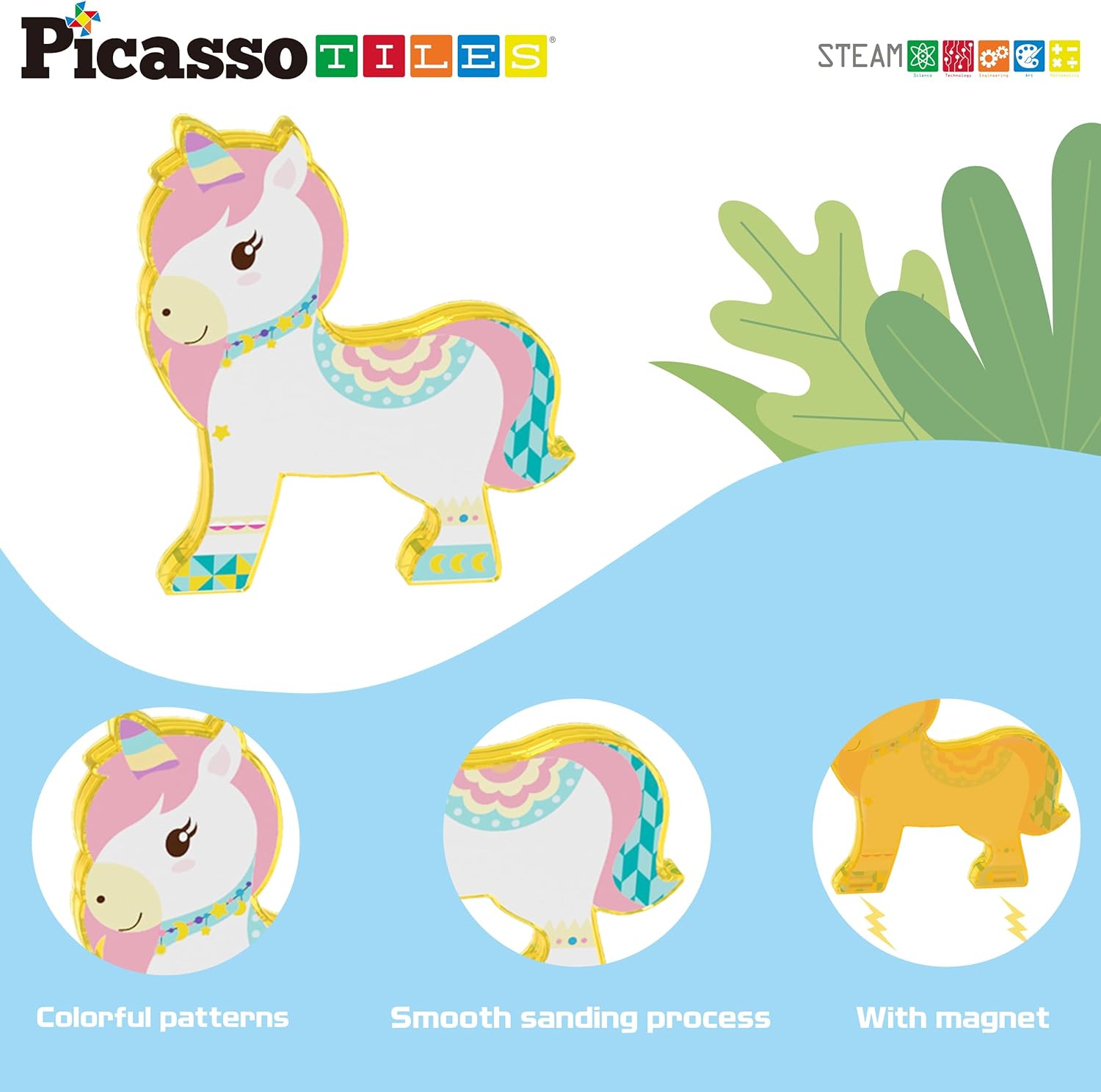 PicassoTiles 8pc Magnet Tile Building Blocks 8 Magnetic Farm Animal Action Figures Characters Construction Tiles Compatible Pretend Play Preschool Toy STEM Education Learning Girls Boys Ages 3 PTA27PicassoTiles 8pc Magnet Tile Building Blocks 8 Magnetic Farm Animal Action Figures Characters Construction Tiles Compatible Pretend Play Preschool Toy STEM Education Learning Girls Boys Ages 3 PTA27