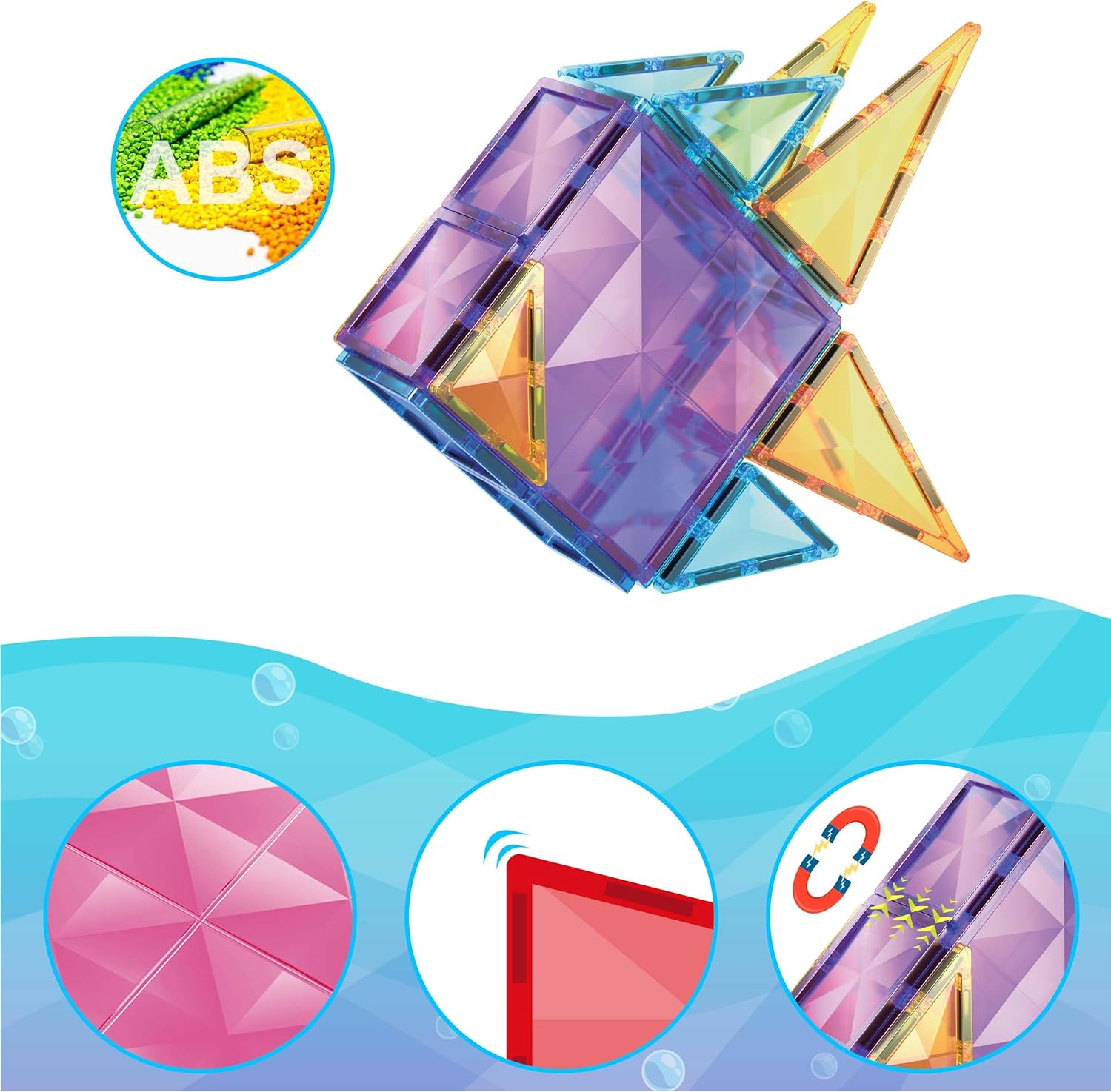 PicassoTiles Building Bundle 80PC Diamond  60PC Magnet Tiles Construction Blocks Playset STEAM Educational Toy for Creative Fun and Learning Construction Play Design Art Gift Idea for KidsPicassoTiles Building Bundle 80PC Diamond  60PC Magnet Tiles Construction Blocks Playset STEAM Educational Toy for Creative Fun and Learning Construction Play Design Art Gift Idea for Kids