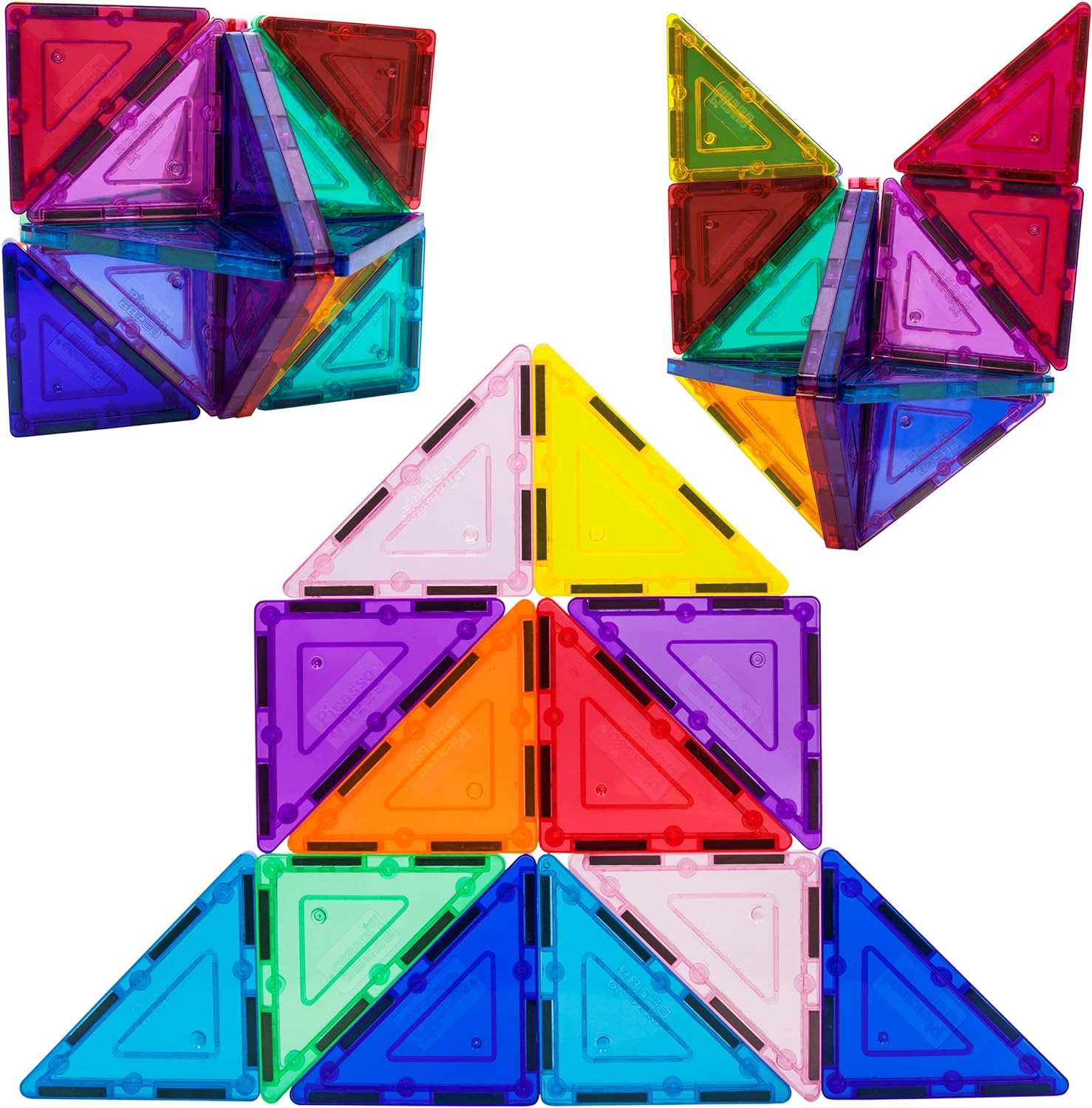 PicassoTiles Magnetic Tiles Right Triangle  353pc Magnetic Tile Combo Set 12pcs Magnet Building Block STEM Pretend Play Learning Kit Magnetic Brick Tile and Magnetic Tile Action Figures IncludedPicassoTiles Magnetic Tiles Right Triangle  353pc Magnetic Tile Combo Set 12pcs Magnet Building Block STEM Pretend Play Learning Kit Magnetic Brick Tile and Magnetic Tile Action Figures Included