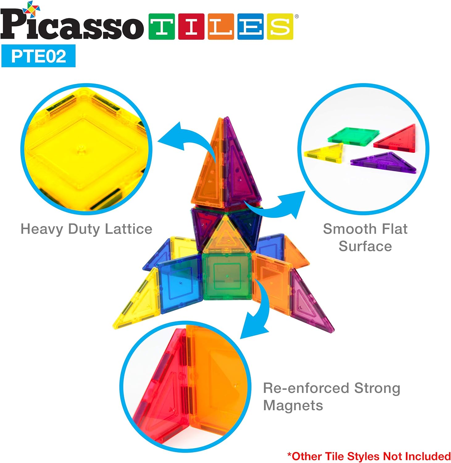 PicassoTiles Magnetic Tiles Right Triangle  353pc Magnetic Tile Combo Set 12pcs Magnet Building Block STEM Pretend Play Learning Kit Magnetic Brick Tile and Magnetic Tile Action Figures IncludedPicassoTiles Magnetic Tiles Right Triangle  353pc Magnetic Tile Combo Set 12pcs Magnet Building Block STEM Pretend Play Learning Kit Magnetic Brick Tile and Magnetic Tile Action Figures Included