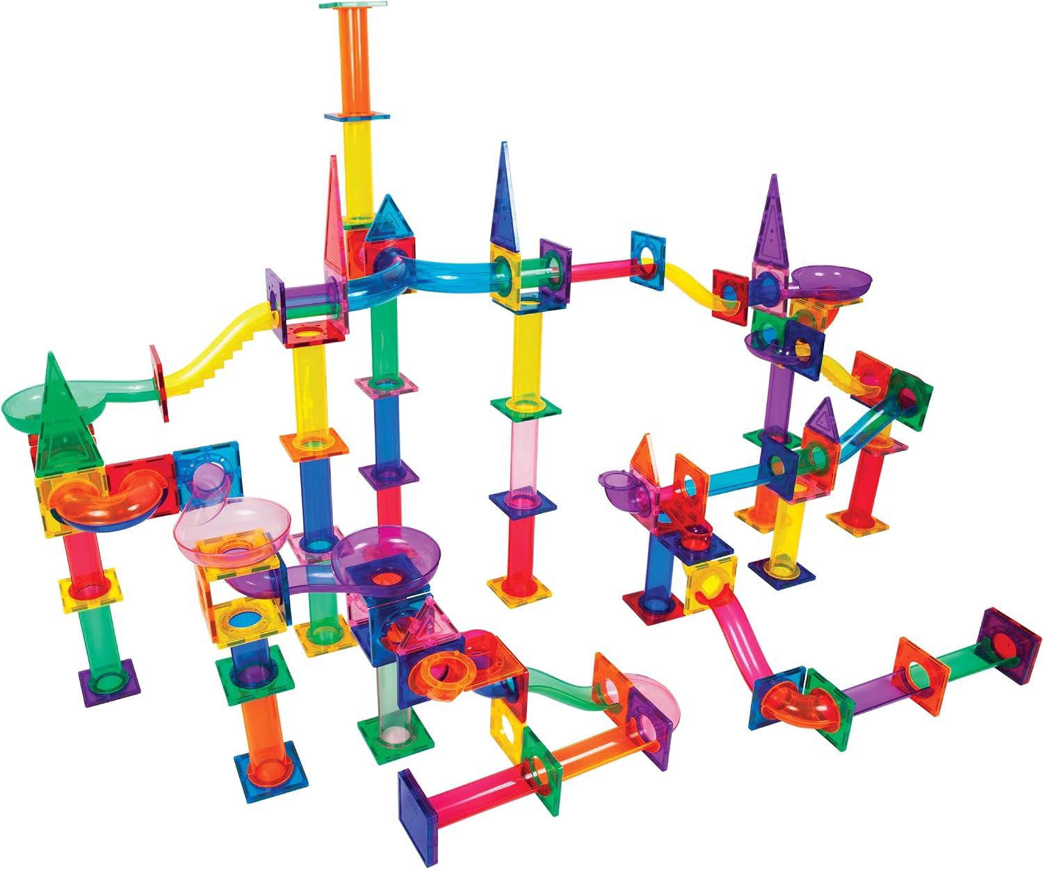 PicassoTiles Marble Run Magnetic Race Track  Idea Book wOver 150 Ideas 200pcs Magnet Construction Brain Development 110 Pages of Magnet Tile Unique Innovative Creations Easy to Read InstructionsPicassoTiles Marble Run Magnetic Race Track  Idea Book wOver 150 Ideas 200pcs Magnet Construction Brain Development 110 Pages of Magnet Tile Unique Innovative Creations Easy to Read Instructions