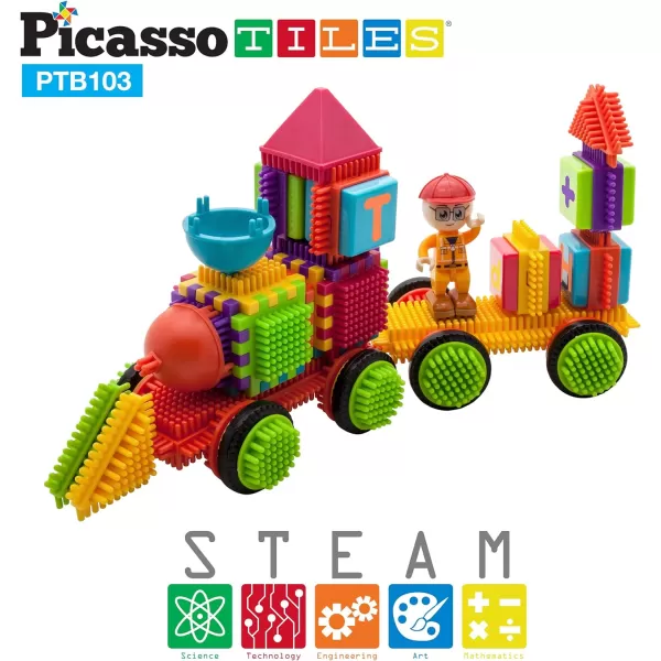 Picasso Toys PTB103 Alphabet amp Numerical Train 103pc Hedgehog Block Shape Blocks Building Tiles Set Construction Learning Toy Stacking Educational Block Creativity Beyond Imagination InspirationalPicasso Toys PTB103 Alphabet amp Numerical Train 103pc Hedgehog Block Shape Blocks Building Tiles Set Construction Learning Toy Stacking Educational Block Creativity Beyond Imagination Inspirational