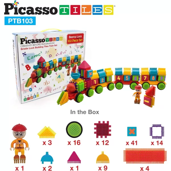 Picasso Toys PTB103 Alphabet amp Numerical Train 103pc Hedgehog Block Shape Blocks Building Tiles Set Construction Learning Toy Stacking Educational Block Creativity Beyond Imagination InspirationalPicasso Toys PTB103 Alphabet amp Numerical Train 103pc Hedgehog Block Shape Blocks Building Tiles Set Construction Learning Toy Stacking Educational Block Creativity Beyond Imagination Inspirational