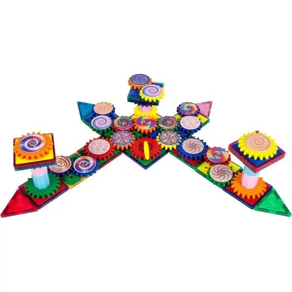 PicassoTiles 101 Master Builder Magnetic Building Block Toy Set Construction Magnet Tile Blocks Education Toys with 22 Optical Illusion Spinning Disk 27 Gear Wheels and Engineering Columns PTW101PicassoTiles 101 Master Builder Magnetic Building Block Toy Set Construction Magnet Tile Blocks Education Toys with 22 Optical Illusion Spinning Disk 27 Gear Wheels and Engineering Columns PTW101