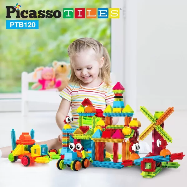 PicassoTiles 120PC Bristle Shape 3D Building Blocks  4 Family People Action Figures Expansion Set STEAM Learning amp Educational Playset for Preschool and Kindergarten Kids Pretend Play Toy for KidsPicassoTiles 120PC Bristle Shape 3D Building Blocks  4 Family People Action Figures Expansion Set STEAM Learning amp Educational Playset for Preschool and Kindergarten Kids Pretend Play Toy for Kids