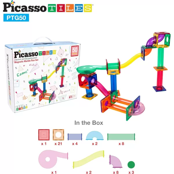 PicassoTiles 60PC Magnet Tiles  50PC Marble Run Race Track Fun amp Creative Playset Bundle STEAM Learning amp Educational Sensory Toy for Preschool amp Kindergarten Kids Ages 3 A Classroom Must HavePicassoTiles 60PC Magnet Tiles  50PC Marble Run Race Track Fun amp Creative Playset Bundle STEAM Learning amp Educational Sensory Toy for Preschool amp Kindergarten Kids Ages 3 A Classroom Must Have