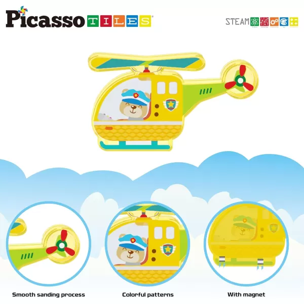 PicassoTiles 8pc Magnet Building Blocks Metro City 8 Vehicle Magnetized Action Figures Compatible Magnetic Structural Build Magnets Tile Accessory Playset STEAM Educational Learning Toys Ages 3 PTA24PicassoTiles 8pc Magnet Building Blocks Metro City 8 Vehicle Magnetized Action Figures Compatible Magnetic Structural Build Magnets Tile Accessory Playset STEAM Educational Learning Toys Ages 3 PTA24