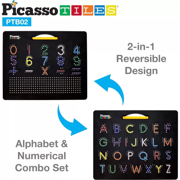 PicassoTiles DoubleSided Magnetic Drawing Board Alphabet  Number 2in1 ABC AZ Letter Lower Case Letter and Free Style Writing Reading Playboard 12x10 inch Large Magnet Tablet Pad Erasable PlaysetPicassoTiles DoubleSided Magnetic Drawing Board Alphabet  Number 2in1 ABC AZ Letter Lower Case Letter and Free Style Writing Reading Playboard 12x10 inch Large Magnet Tablet Pad Erasable Playset