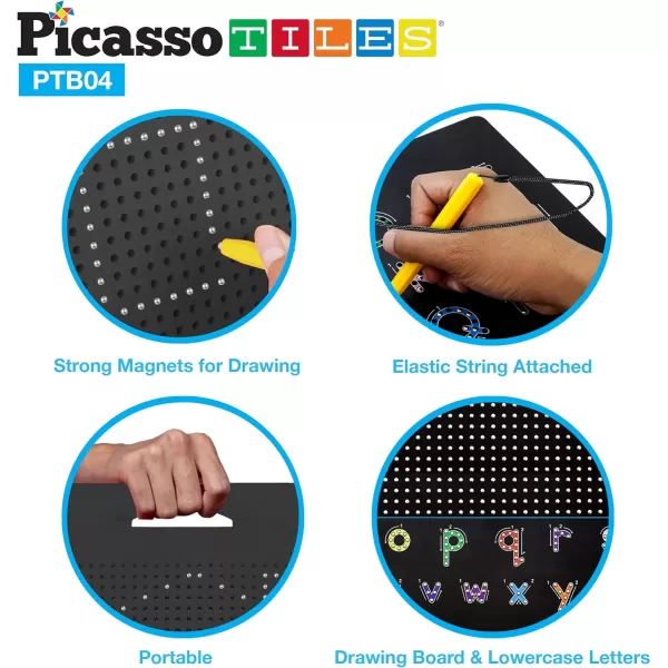 PicassoTiles DoubleSided Magnetic Drawing Board Alphabet  Number 2in1 ABC AZ Letter Lower Case Letter and Free Style Writing Reading Playboard 12x10 inch Large Magnet Tablet Pad Erasable PlaysetPicassoTiles DoubleSided Magnetic Drawing Board Alphabet  Number 2in1 ABC AZ Letter Lower Case Letter and Free Style Writing Reading Playboard 12x10 inch Large Magnet Tablet Pad Erasable Playset