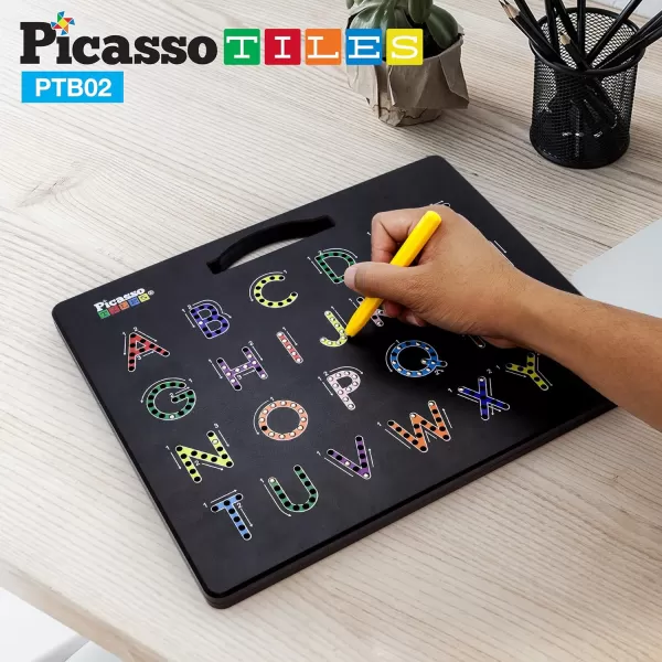PicassoTiles Magnetic Board Alphabet  Number  Freestyle Writing 2in1 ABC AZ Upper Case Capital and Lowercase Letter Writing Reading Playboard 12x10 inch Large Magnet Tablet Pad Erasable ReusablePicassoTiles Magnetic Board Alphabet  Number  Freestyle Writing 2in1 ABC AZ Upper Case Capital and Lowercase Letter Writing Reading Playboard 12x10 inch Large Magnet Tablet Pad Erasable Reusable