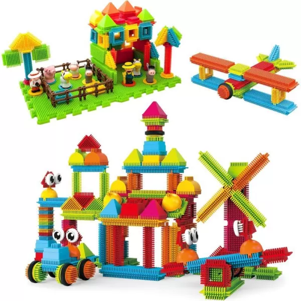 PicassoTiles 120PC  100PC Bristle Shape 3D Building Blocks Bundle Includes Farm Theme Construction Toy Set STEAM Learning amp Educational Sensory Playset for Preschool and Kindergarten Kids Ages 3PicassoTiles 120PC  100PC Bristle Shape 3D Building Blocks Bundle Includes Farm Theme Construction Toy Set STEAM Learning amp Educational Sensory Playset for Preschool and Kindergarten Kids Ages 3